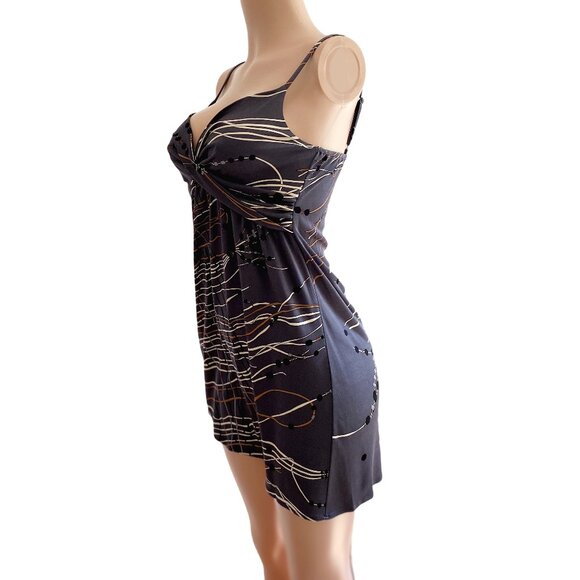NWT FLORA KUNG $380 silk jersey Japanese print dress - Picture 4 of 4